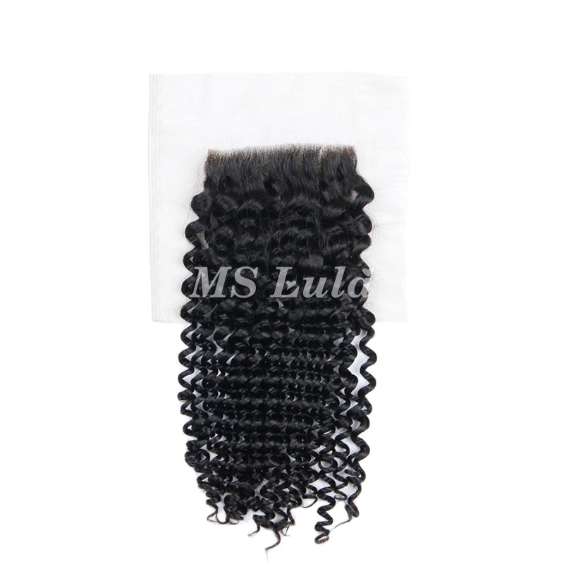 12A Italy Roman Curl 4X4 Medium Brown Lace Closure - 图片 2